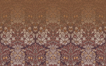 Vlies-Fototapete, rot, Blumen, Blätter, 125346, William Morris At Home