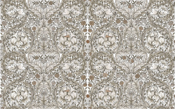 Vlies-Fototapete, graubeige, Blumen, 125409, William Morris At Home