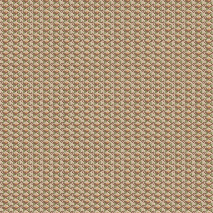 Luxuriöse geometrische Vliestapete, rosa-grün, Z15503, Mini Trend, Zambaiti Parati