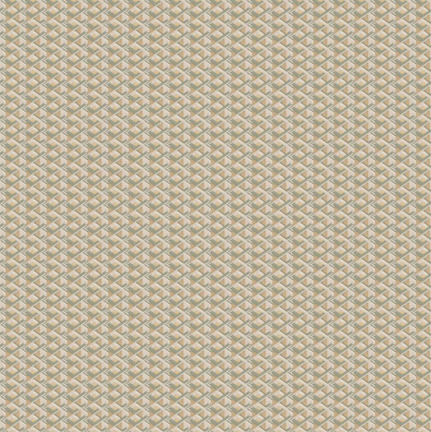 Luxuriöse geometrische Vliestapete, grün, Z15504, Mini Trend, Zambaiti Parati