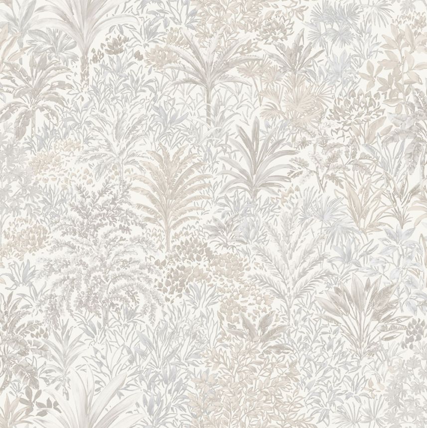 Luxus Vliestapete, creme, Bäume, Blätter, Z15507, Mini Trend, Zambaiti Parati