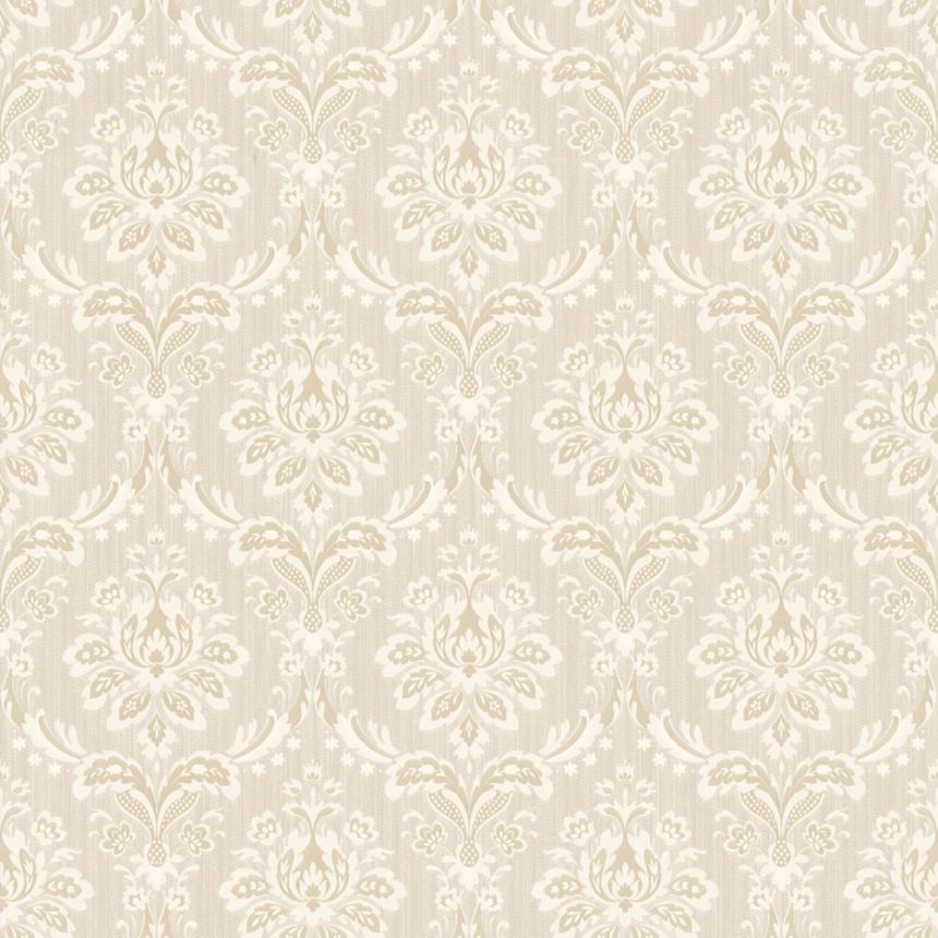 Luxuriöse Barock-Vliestapete, beige, Z15544, Mini Trend, Zambaiti Parati