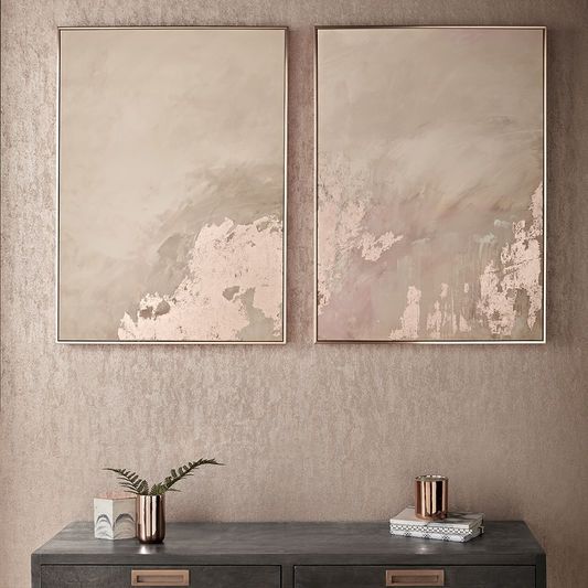 Set of pictures 105877, Rose Gold Serenity, Wall Art, Graham & Brown