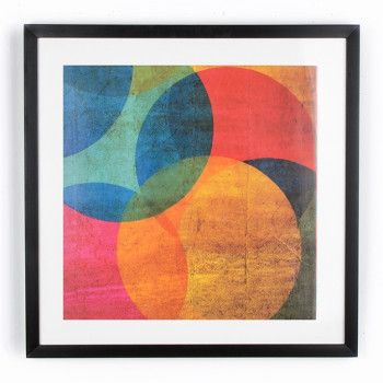 Abstract painting 41-322, Neon Circle, Wall Art, Graham Brown