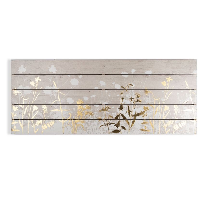 Painting - print on wood - Metallic Meadow 104588, Wall Art, Graham Brown