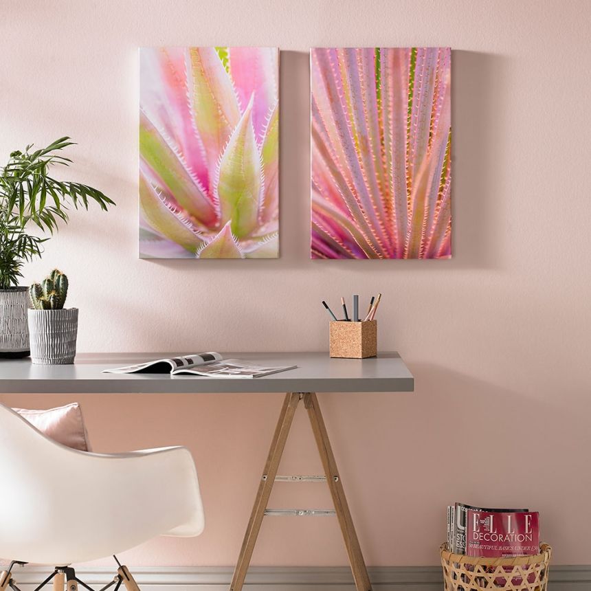 Set of frameless paintings Blushed Tropics 104578, Wall Art, Graham Brown