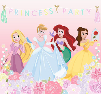 Kinder-Fototapete Disney, Prinzessinnen - Princess Party, 111386, 300 x 280 cm, Kids@Home 6, Graham & Brown