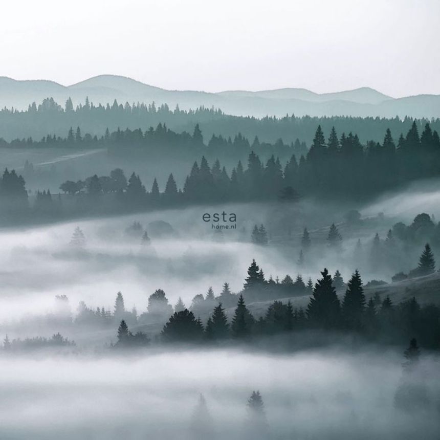 Vlies-Fototapete, Wald, Bäume, 158910, 2,79 x 2,79 m, Scandi cool, Esta