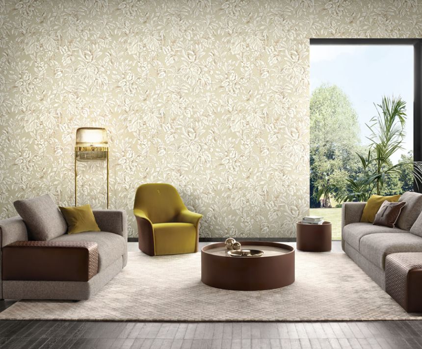 Luxury wallpaper with leaves Z46045, Trussardi 6, Zambaiti Parati