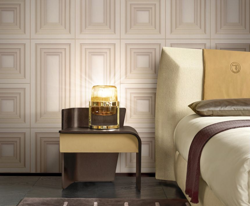 Non-woven wallpaper 3D effect, imitation of wall tiling Z46029, Trussardi 6, Zambaiti Parati