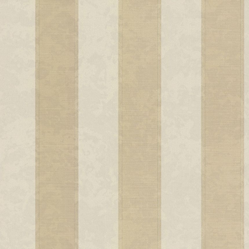 Goldbeige gestreifte Vliestapete 45226, Feeling, Emiliana