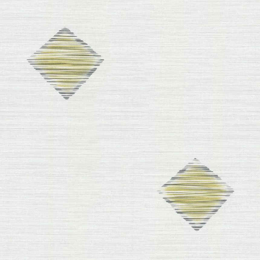 Vliestapete mit gelbem geometrischem Muster 45208, Feeling, Emiliana