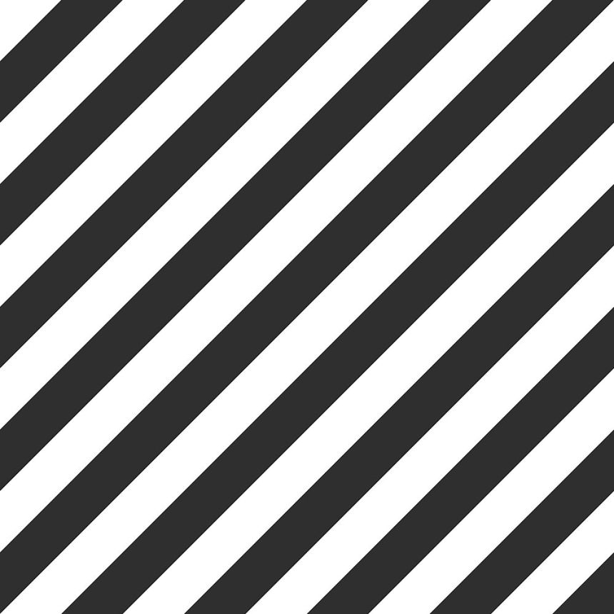 Vliestapete für die Wand, schräge schwarze und weiße Streifen 139112, Black & White, Esta
