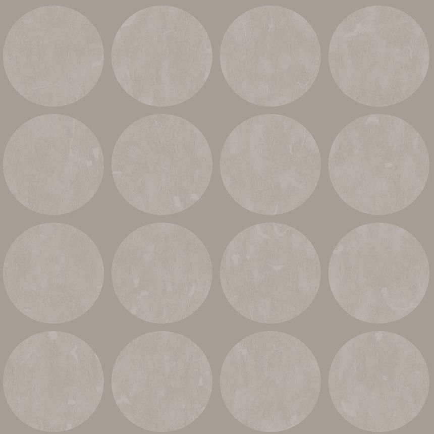 Braune Vliestapete, matte Punkte auf metallischem Hintergrund 347608, Matières - Metal, Origin