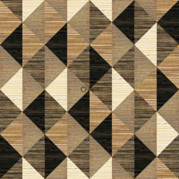 Geometrische Vliestapete, Matteimitat 357216, Matières - Wood, Origin