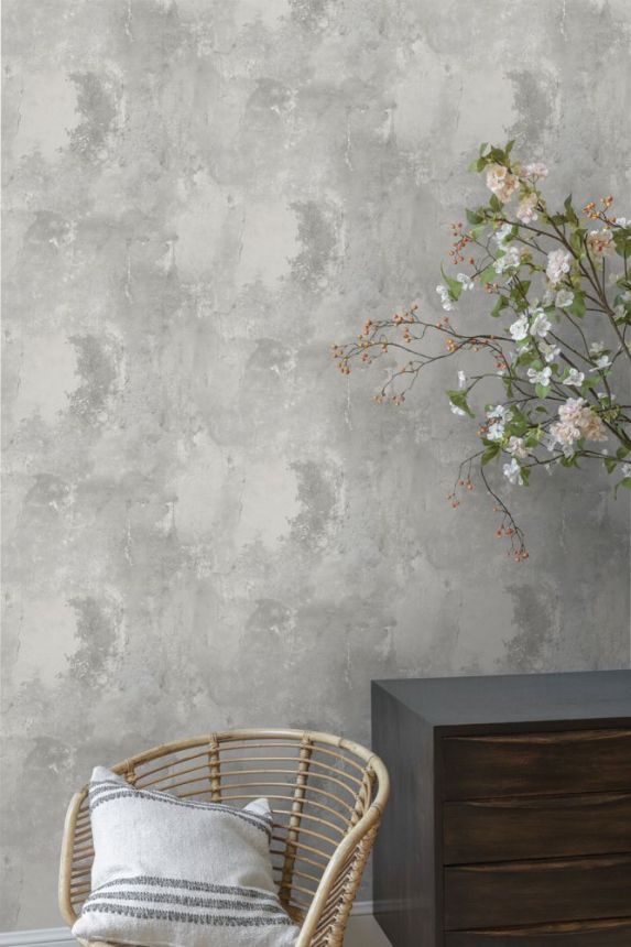 Graubraune Vliestapete, Betonimitat WL1202, Wanderlust, Grandeco