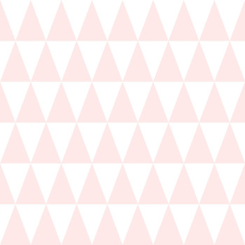 Vliestapete mit rosa und weißen Dreiecken 128862, Little Bandits, Esta