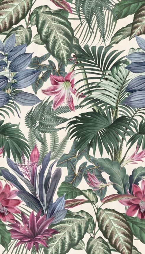 Tapete wandbilder Dschungel, Blätter A46201, 159 x 280 cm, One roll, Grandeco