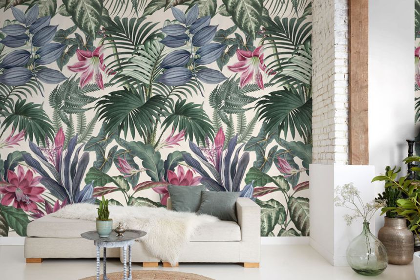 Tapete wandbilder Dschungel, Blätter A46201, 159 x 280 cm, One roll, Grandeco
