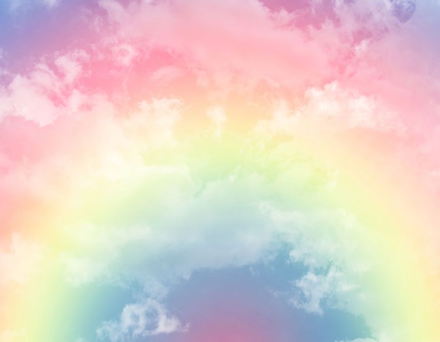 Fototapete, Regenbogenwolken GVD24307, 360 x 280 cm, Good Vibes, Decoprint