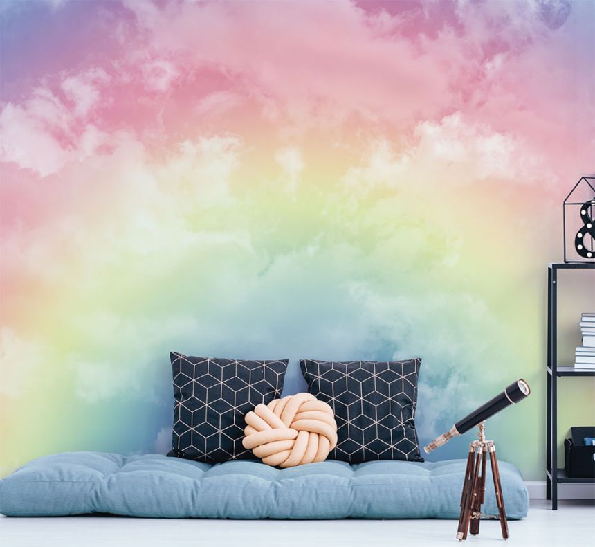 Fototapete, Regenbogenwolken GVD24307, 360 x 280 cm, Good Vibes, Decoprint