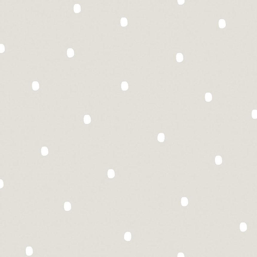 Papiertapete grau mit Punkten / Flecken 460-3, Pippo, ICH Wallcoverings