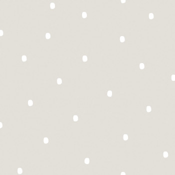 Papiertapete grau mit Punkten / Flecken 460-3, Pippo, ICH Wallcoverings