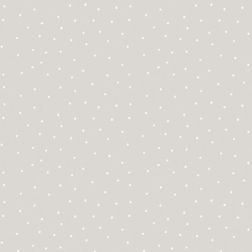 Papiertapete grau, weiße Punkten 459-3, Pippo, ICH Wallcoverings