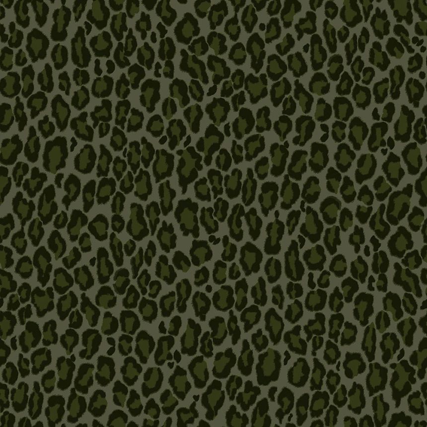 Grüne Tapete - Leopardenfell-Imitat, Vliestapete 139153, Paradise, Esta Home