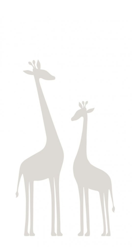Fototapete für Kinder - Giraffen, Vliestapete wandbilder 357219, 150x279cm, Precious, Origin