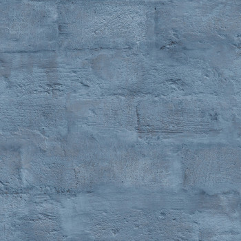 Tapete - imitierte blaue Ziegel, Ziegelwände M53001, Loft, Ugépa