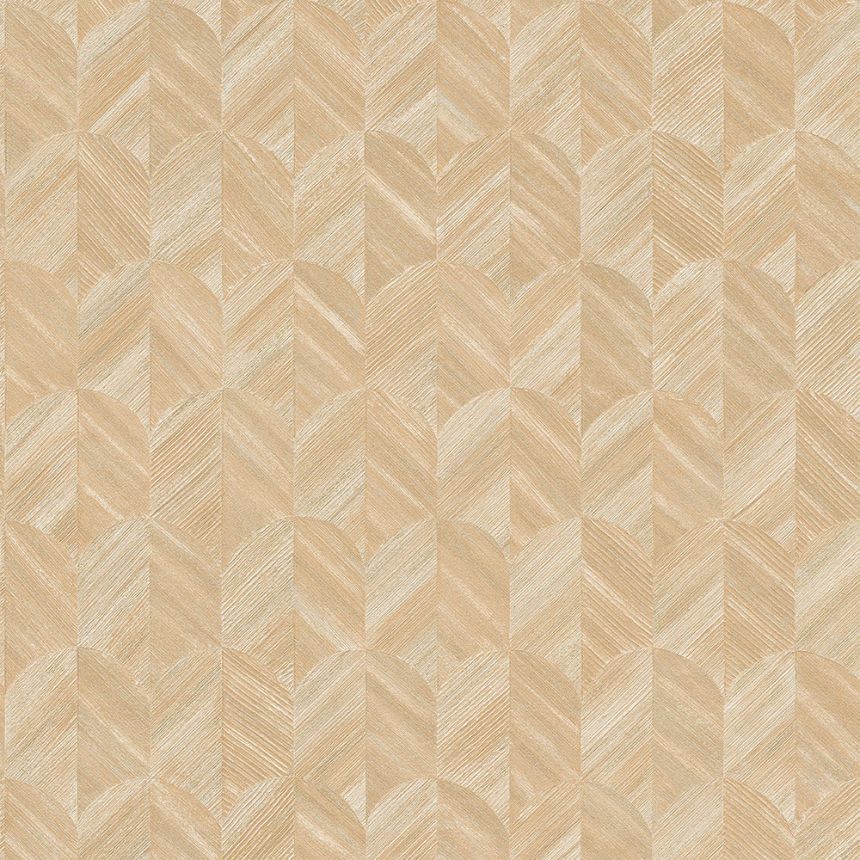 Beige Tapete mit geometrischen Mustern MU3211 Muse, Grandeco