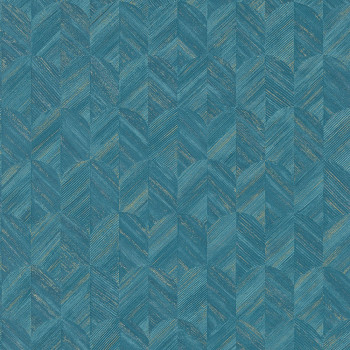 Blaue Tapete mit geometrischen Mustern MU3206 Muse, Grandeco