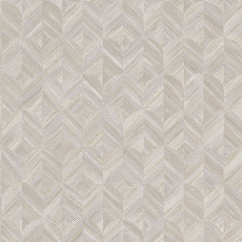 Beige-graue Tapete mit geometrischen Mustern MU3204 Muse, Grandeco