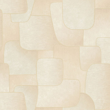 Beige Tapete mit geometrischen Mustern MU3103 Muse, Grandeco