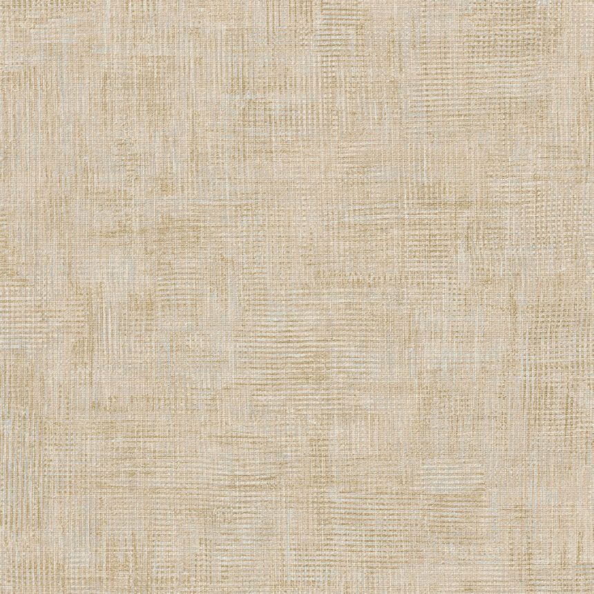 Beige Tapete mit blauen Würfeln, Textilstruktur MU1113 Muse, Grandeco