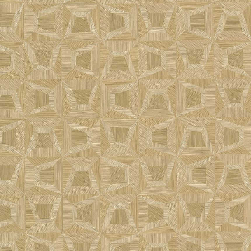 Beige Tapete mit geometrischen Mustern 31907, Textilia, Limonta