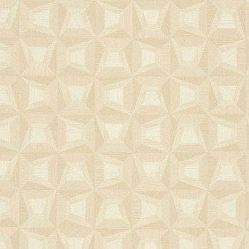 Beige Tapete mit geometrischen Mustern 31903, Textilia, Limonta