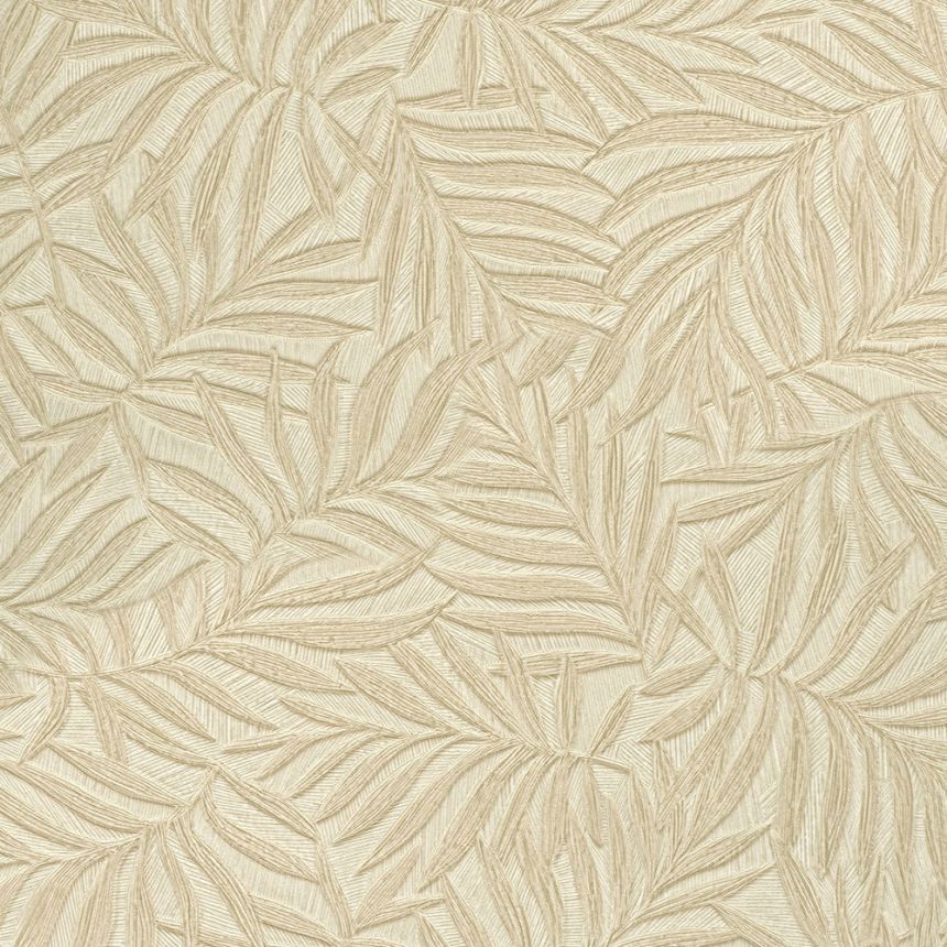 Beige Tapete, Natur - Blätter 31803, Textilia, Limonta