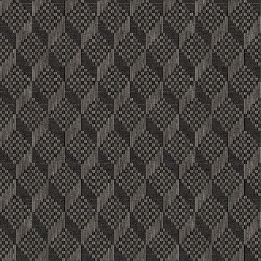 Grau-schwarze Luxustapete 3d GR322309, Grace, Design ID
