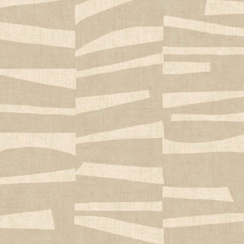 Beige Tapete mit geometrischem Retro-Muster 318020, Twist, Eijffinger