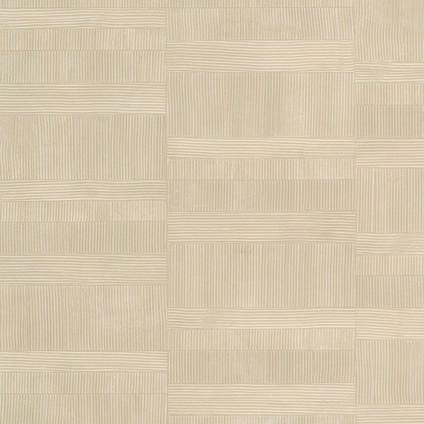 Geometrische Luxustapete hellbeige 64602, Materea, Limonta