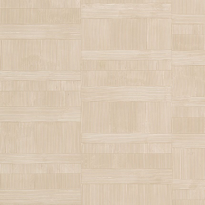 Geometrische Luxustapete beige 64601, Materea, Limonta