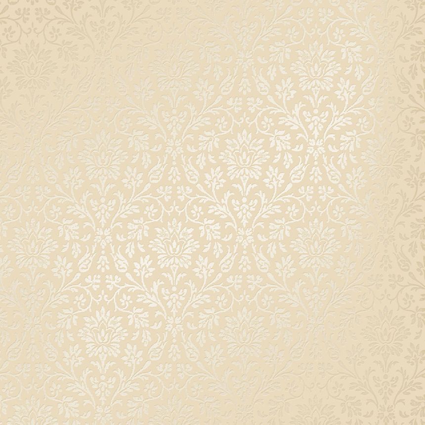 Beigefarbene Tapete mit floralen Ornamenten 113370, Laura Ashley, Graham & Brown