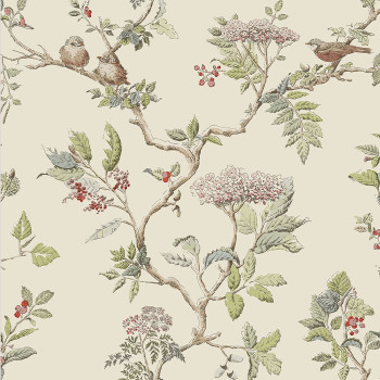 Tapete mit Vogelbeeren 113346, Laura Ashley, Graham & Brown