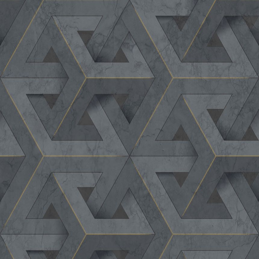 Geometrische marmorierte Tapete 234709, Premium Selection, Vavex