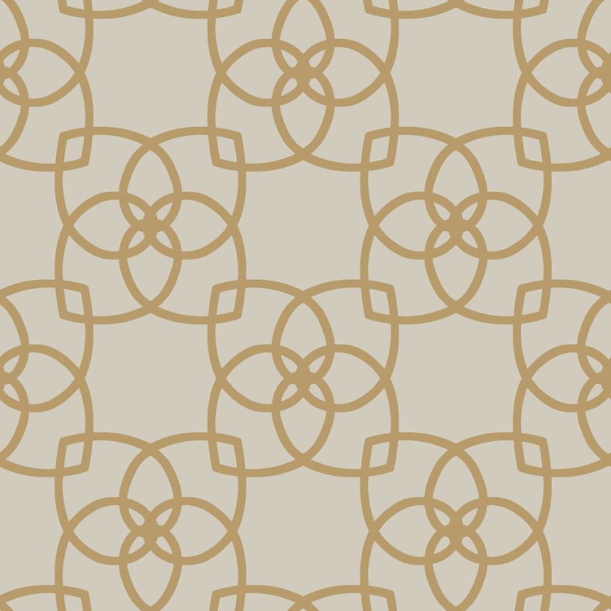 Graubeige Luxustapete mit goldenen Ornamenten Y6200202, Dazzling Dimensions 2, York