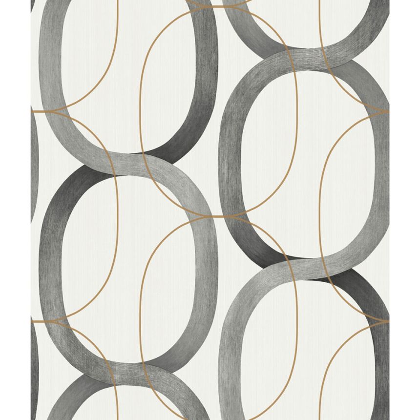 Tapete, geometrisches schwarzes Muster OS4213, Modern Nature II, York