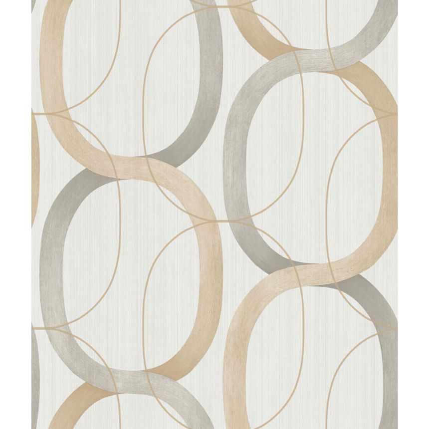 Tapete, geometrisches grau-beiges Muster OS4212, Modern Nature II, York