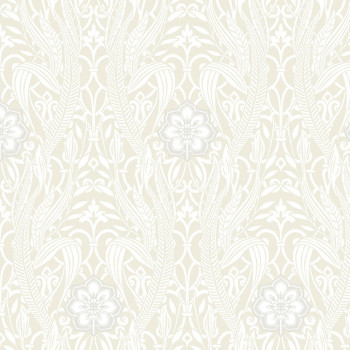 Beige vorgeklebte Tapete -Ornamenten DM4993, Damask, York